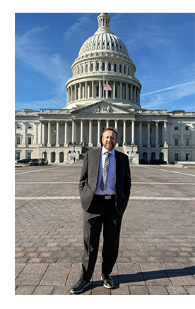 Jason Tharpe in front of Capitol