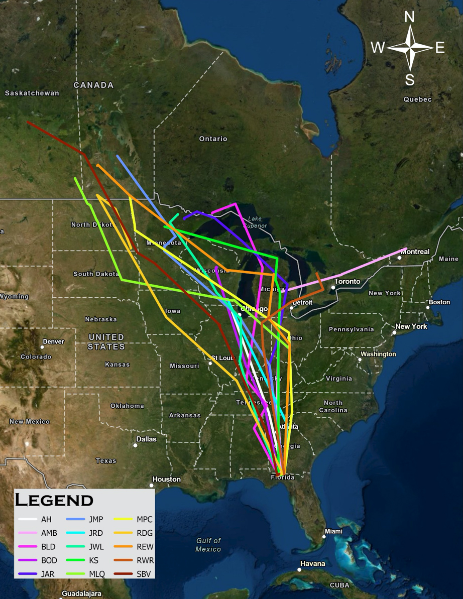 Delta Waterfowl Migration Map