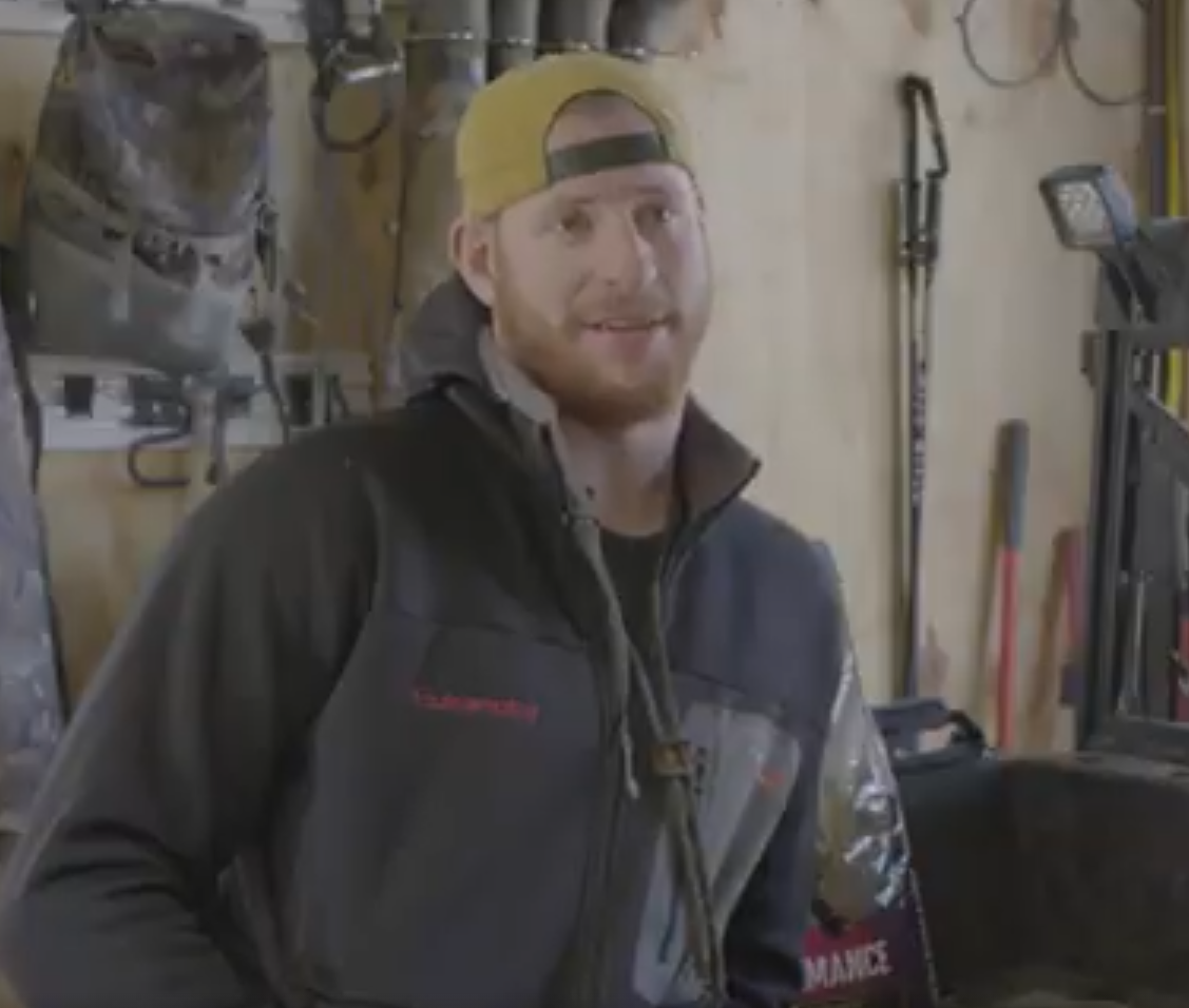 carson wentz pro football and hunter cares for his dogs with Eukanuba