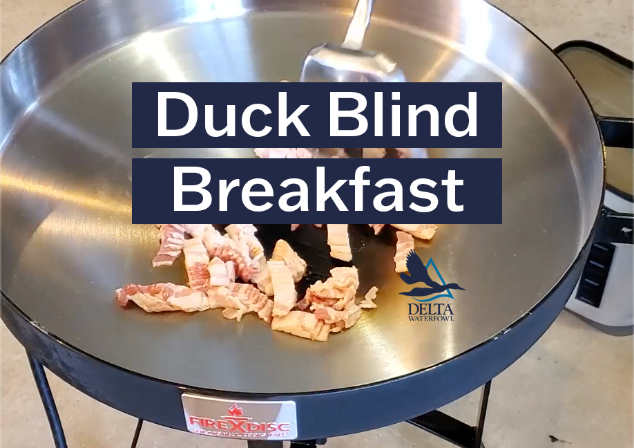 duck blind breakfast from delta waterfowl