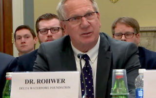 Dr. Frank Rohwer during his testimony before Congress.