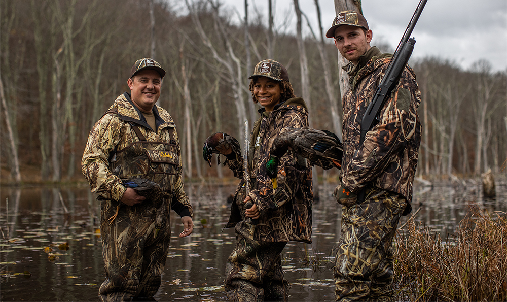 A group of hunters pose with a few birds after a hunt in the Atlantic flyway. Delta Waterfowl applauds Delaware's general assembly for approving legislation to repeal Sunday waterfowl hunting prohibition.
