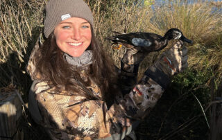 A participant of Delta's historic University Hunting Program can be seen on a course hunt.